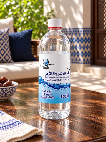 عبوة لتر ماء زمزم