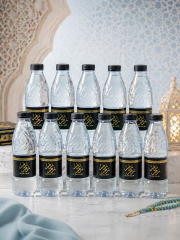 عدد10 عبوات ماء زمزم 330 مللي