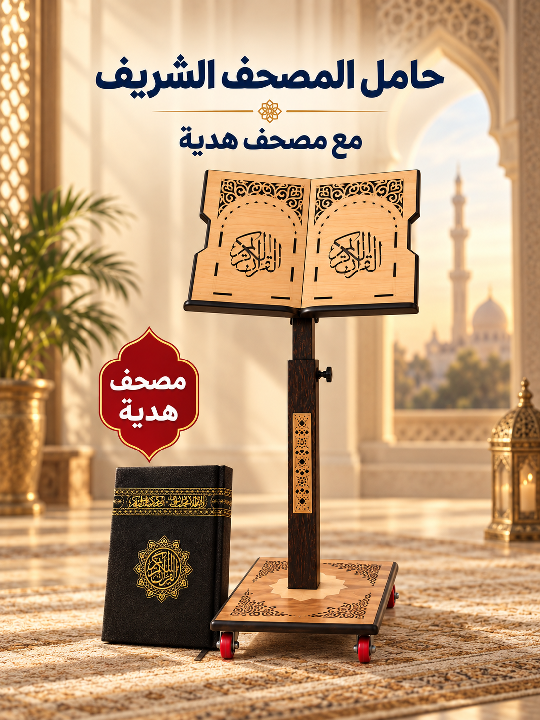 حامل المصحف الشريف + مصحف هدية