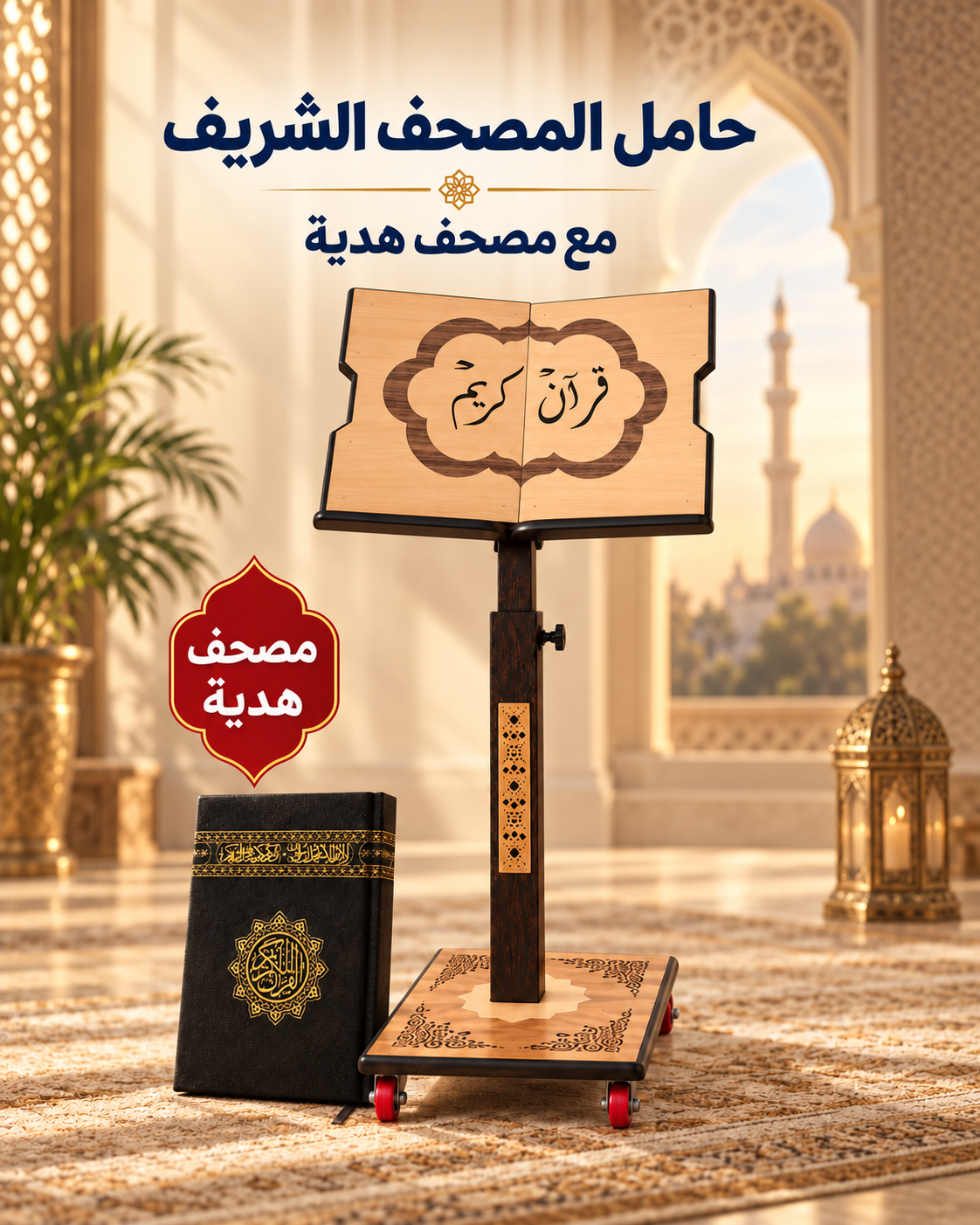 حامل المصحف الشريف + مصحف هدية