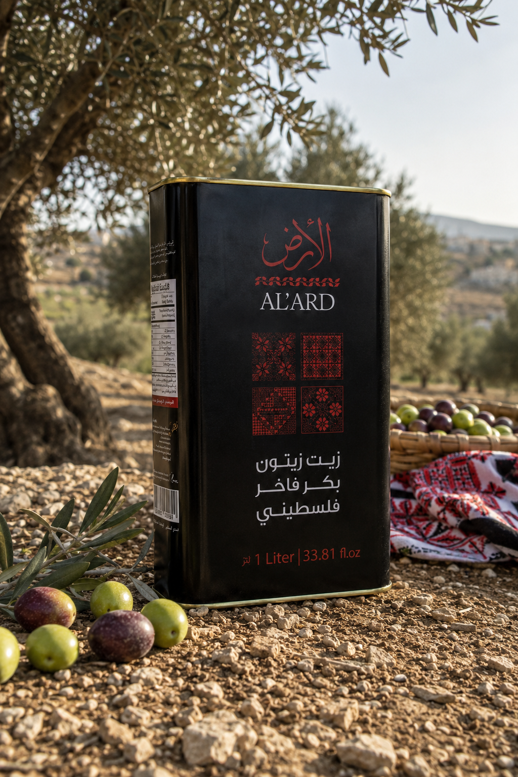 زيت زيتون فلسطينى بكر عصرة اولى 1 لتر